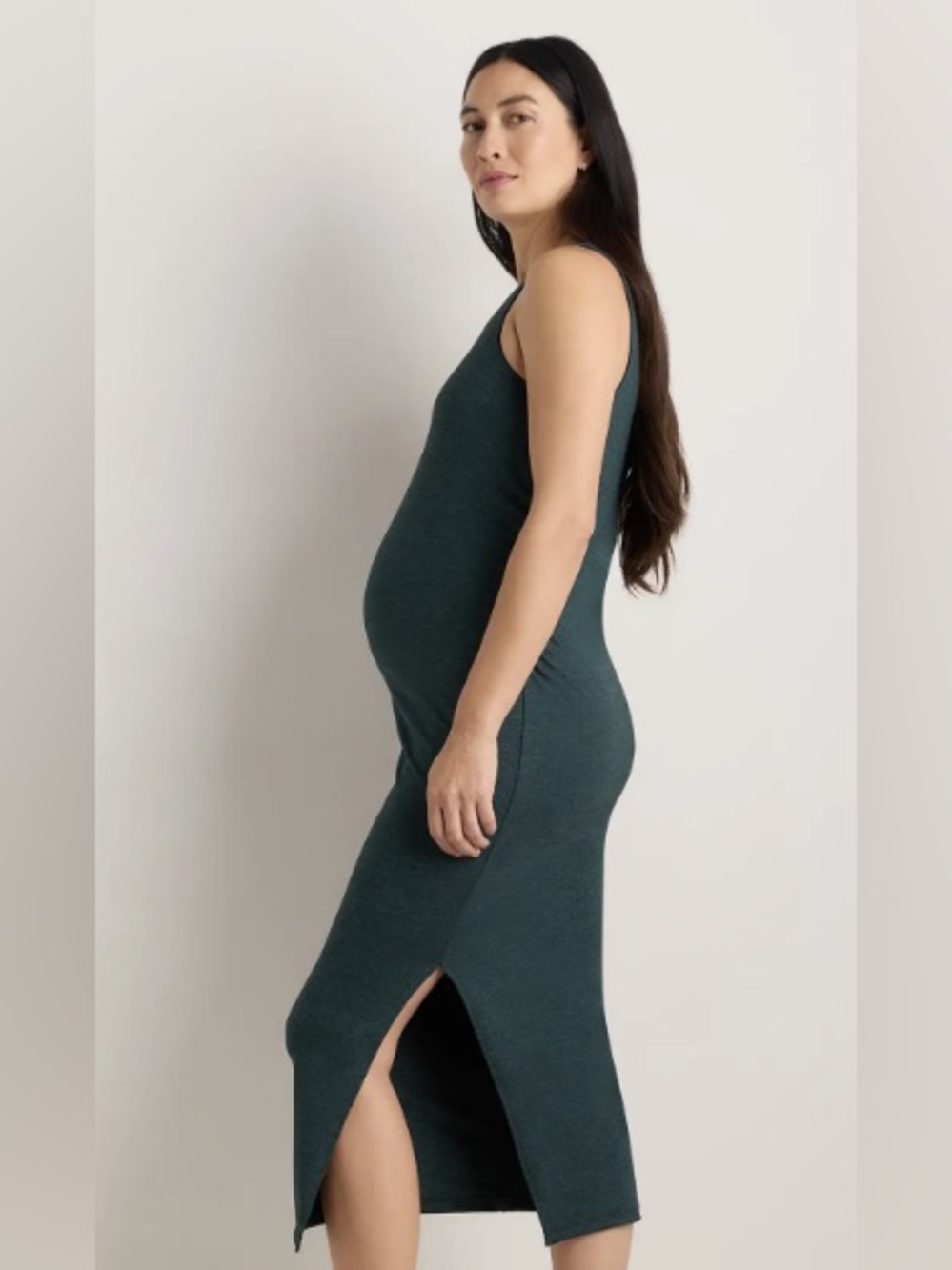 NWT QUINCE Ultra Soft Midi Maternity Dress | XL